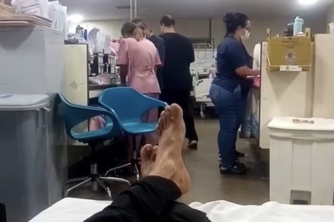 Paciente do Paranoá denuncia improvisação e internamento em corredor no Hospital de Base do DF