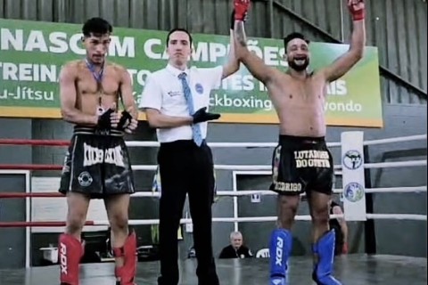 Rodrigo Digão conquista título da Copa Goiás de Kickboxing e leva o nome do Paranoá ao lugar mais alto do pódio